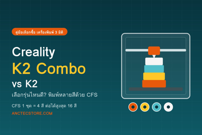 Creality K2 Combo vs K2: เลือกรุ่นไหนดี สำหรับงานพิมพ์ 3 มิติ